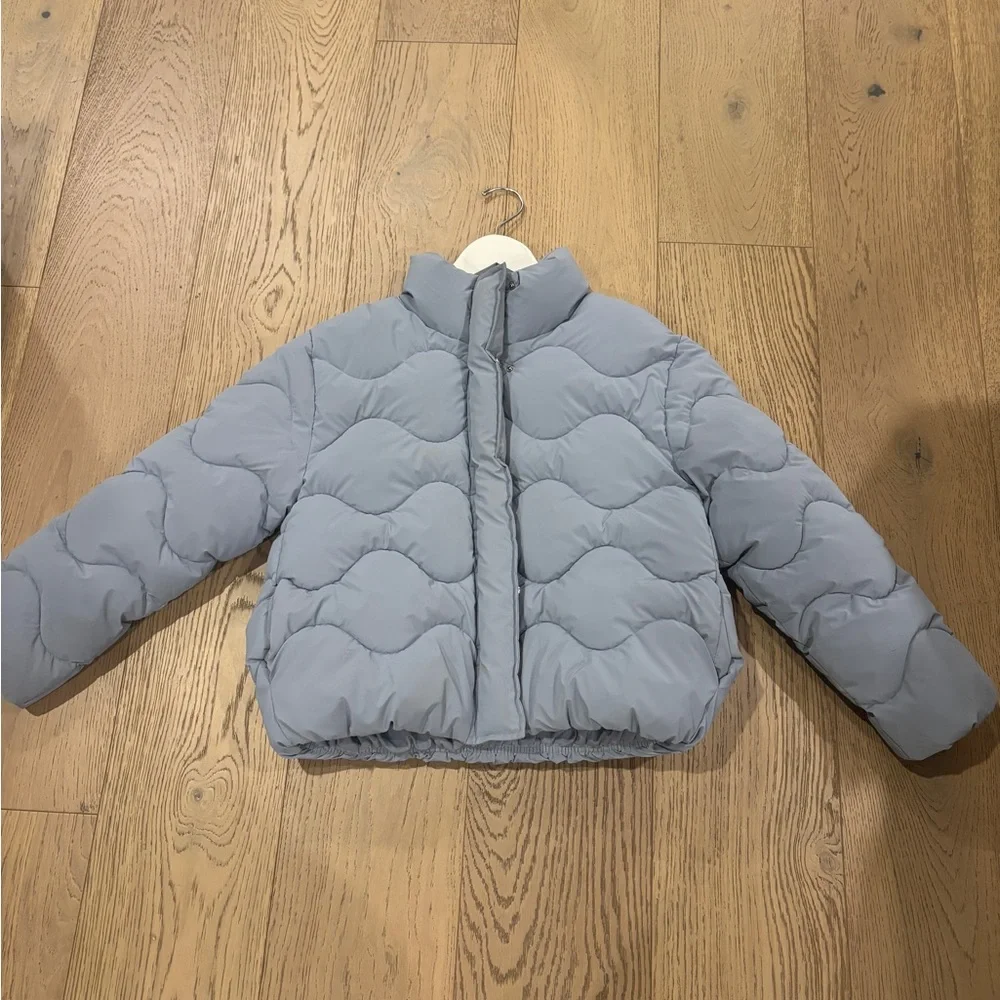 Zara Kida Girls Water Repellent Rubberizer Coat Size 11/12 - Picture 2 of 6